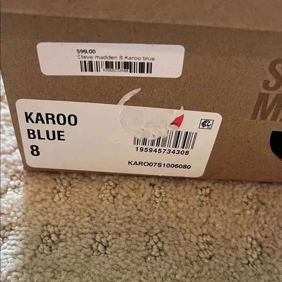 Steve Madden Women's Light Blue Feather Mules - Picture 5 of 5